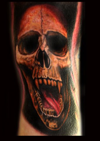 Фото и значение татуировки " Череп ". X_50791eb6